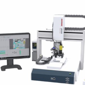 Robot de escritorio JANOME JR3303 en estación de automatización, 300 x 320 mm, 3 ejes