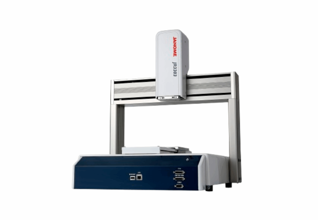 robots JANOME 3 y 4 ejes realizando tareas de automatización